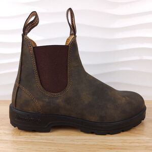 Blundstone 585 Chelsea Boots Womens Size 7 Rustic Brown Elastic Side Boot Lined